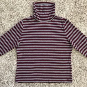 EUC Liz Claiborne Sport Striped Turtleneck, Size L